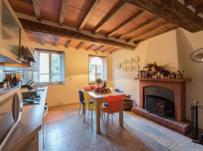Tuscan house built on the hill of a small mountain village